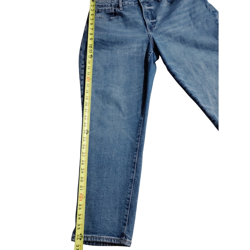 Old Navy‎ Curvy High Waisted Straight Leg Jeans Medium Wash Size 16 - Picture 5 of 8